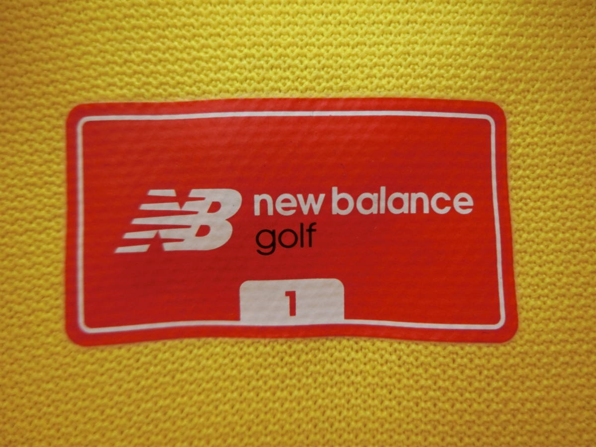 【感謝セール】【未使用品】New Balance(ニューバランス) ポロシャツ 黄 レディース 1 012-8160509 ゴルフウェア 2106-0238 新品_画像4