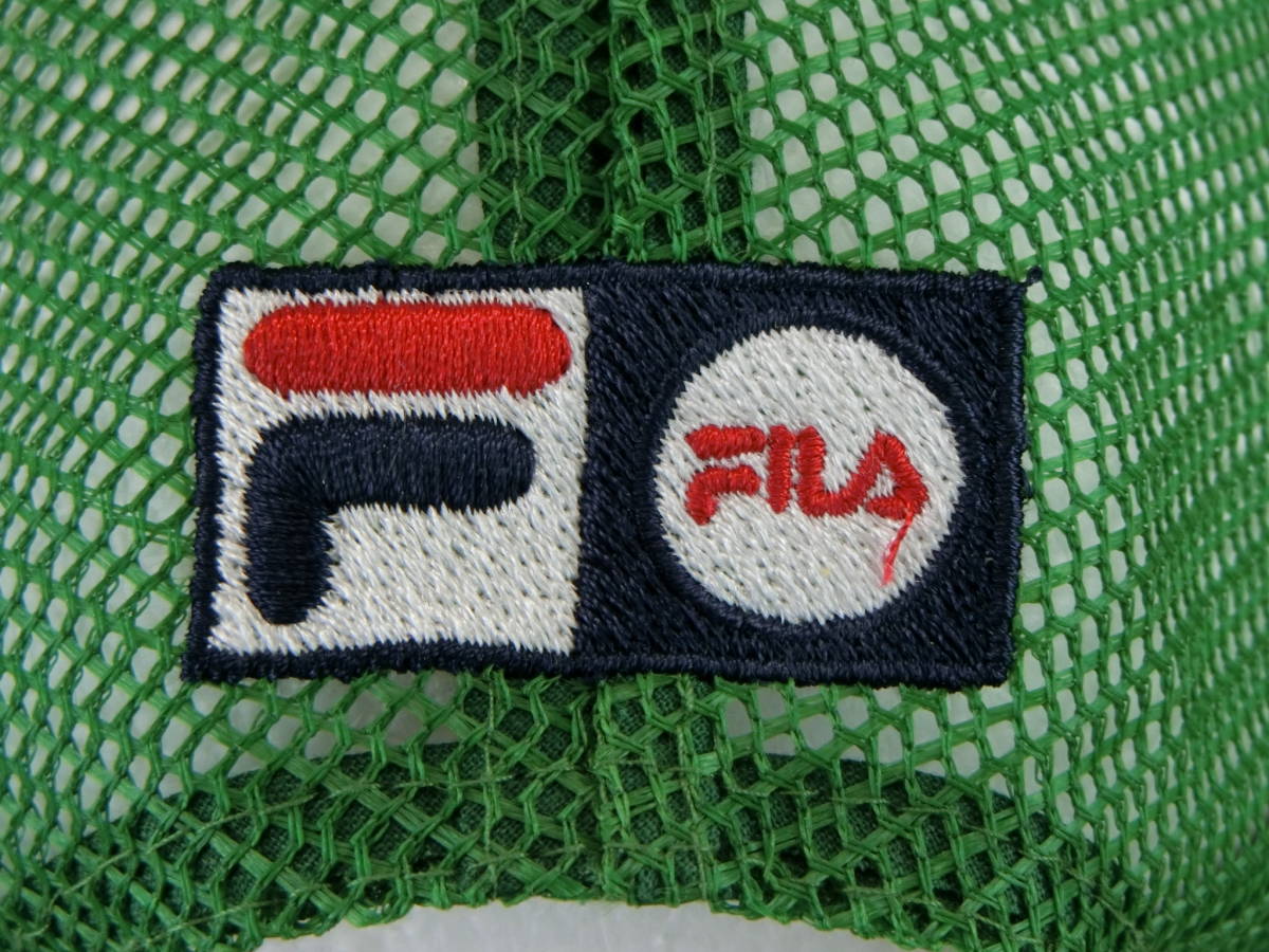 【感謝セール】【美品】FILA GOLF(フィラゴルフ) キャップ 白緑 メンズ フリーサイズ ゴルフ用品 2102-0325 中古_画像6