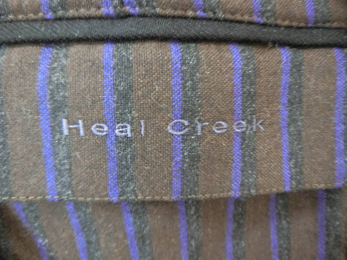 【感謝セール】Heal Creek(ヒールクリーク) パンツ 茶系ストライプ レディース 40 ゴルフウェア 1908-0355 中古の画像3