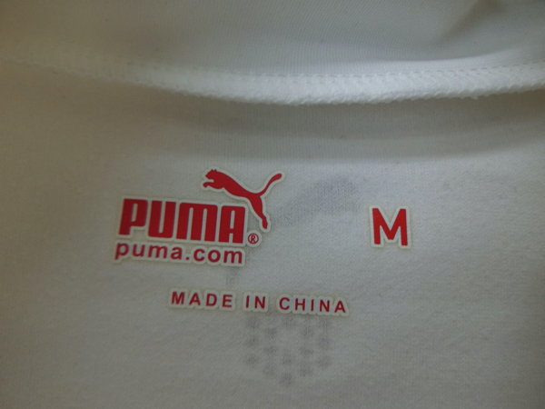 【感謝セール】PUMA GOLF(プーマゴルフ) ハイネックシャツ 白 レディース M ゴルフウェア 2103-0158 中古_画像3