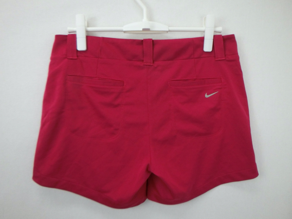 【感謝セール】【美品】NIKE GOLF(ナイキゴルフ) ショートパンツ ピンク レディース 8 ゴルフウェア 2107-0401 中古_画像3