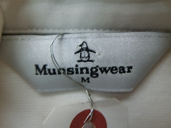 【感謝セール】Munsingwear(マンシングウェア) ポロシャツ 白黒 レディース M ゴルフウェア 2105-0317 中古_画像4
