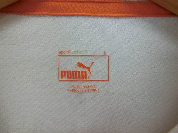 【感謝セール】PUMA GOLF(プーマゴルフ) 長袖ポロシャツ 白ピンク レディース L ゴルフウェア 1910-0106 中古の画像5