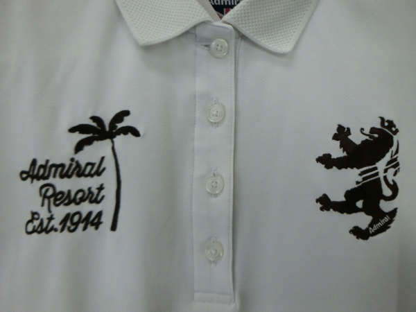 【感謝セール】Admiral(アドミラル) ポロシャツ 白 レディース L ゴルフウェア 2108-0129 中古の画像10