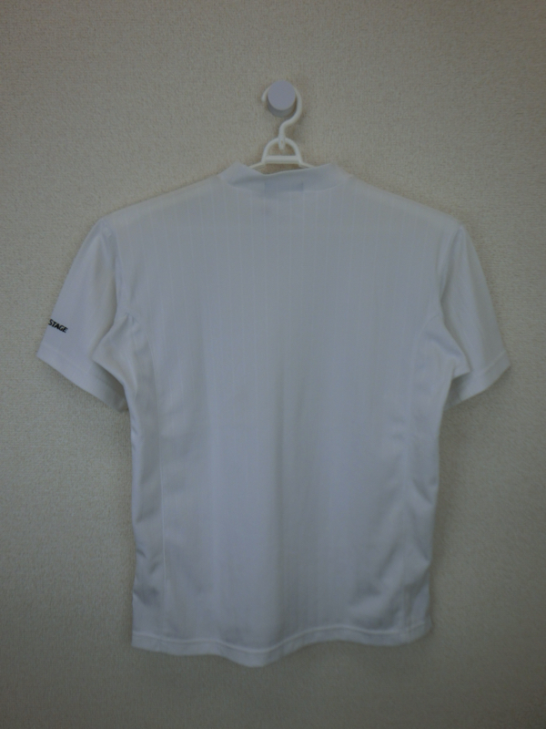 【感謝セール】TOURSTAGE(ツアーステージ) ハイネックシャツ 白 メンズ M ゴルフウェア 2101-0068 中古_画像5