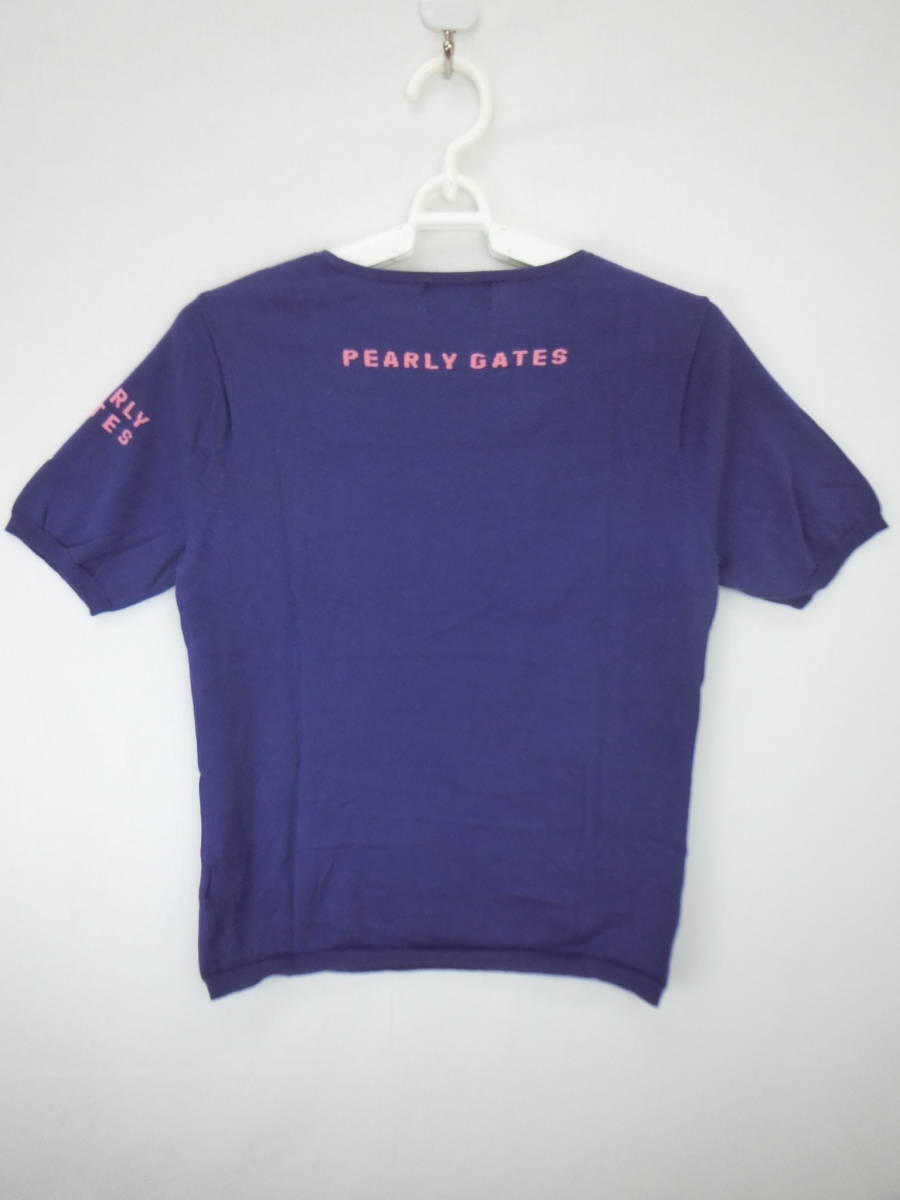 【感謝セール】PEARLY GATES(パーリーゲイツ) アンダーシャツ 紫ピンク レディース 2 ゴルフウェア 2107-0139 中古_画像5