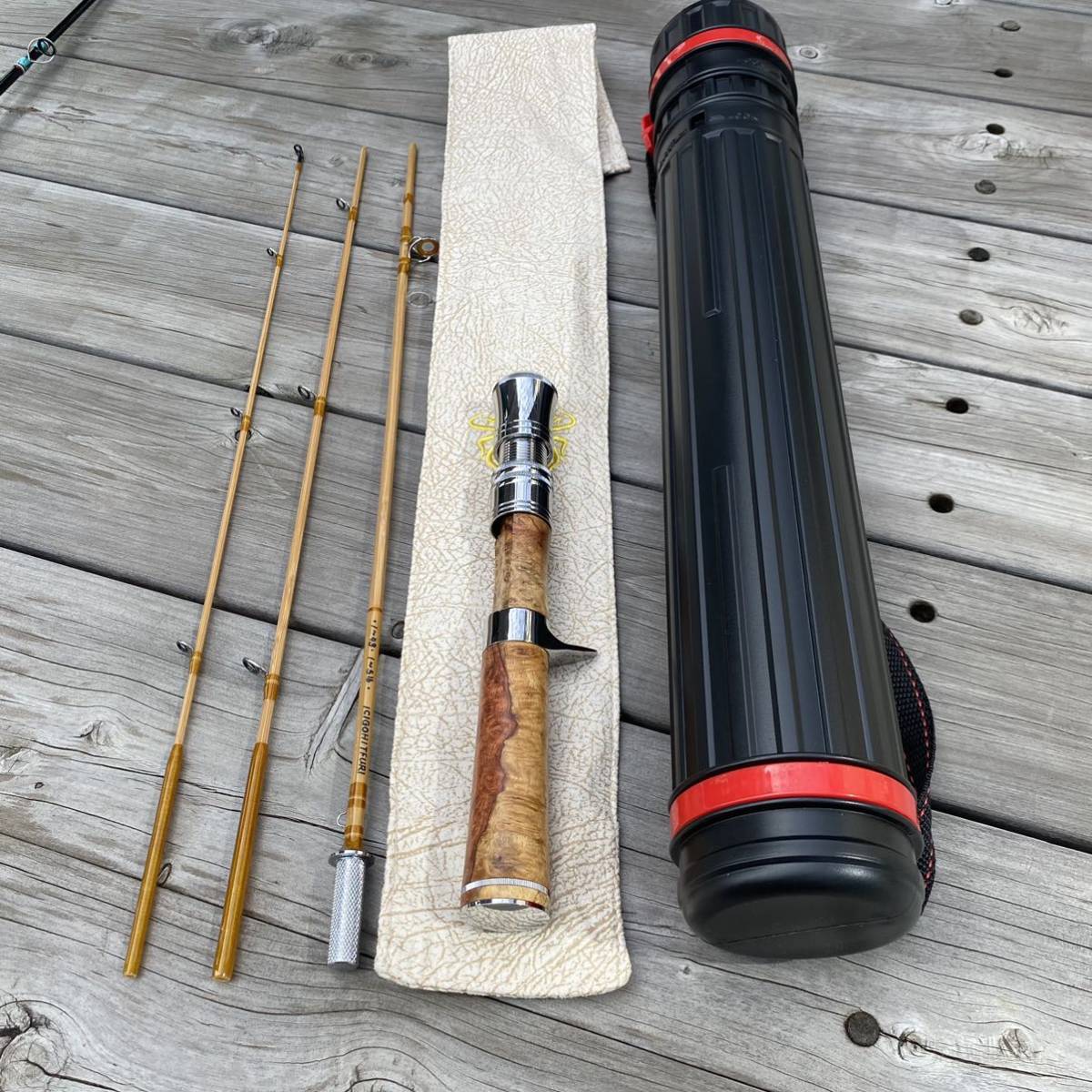 在庫整理品 六角バンブーロッド 花梨グリップ 4ft 7in 在庫整理品 六角バンブーロッド 花梨グリップ 4ft 7in