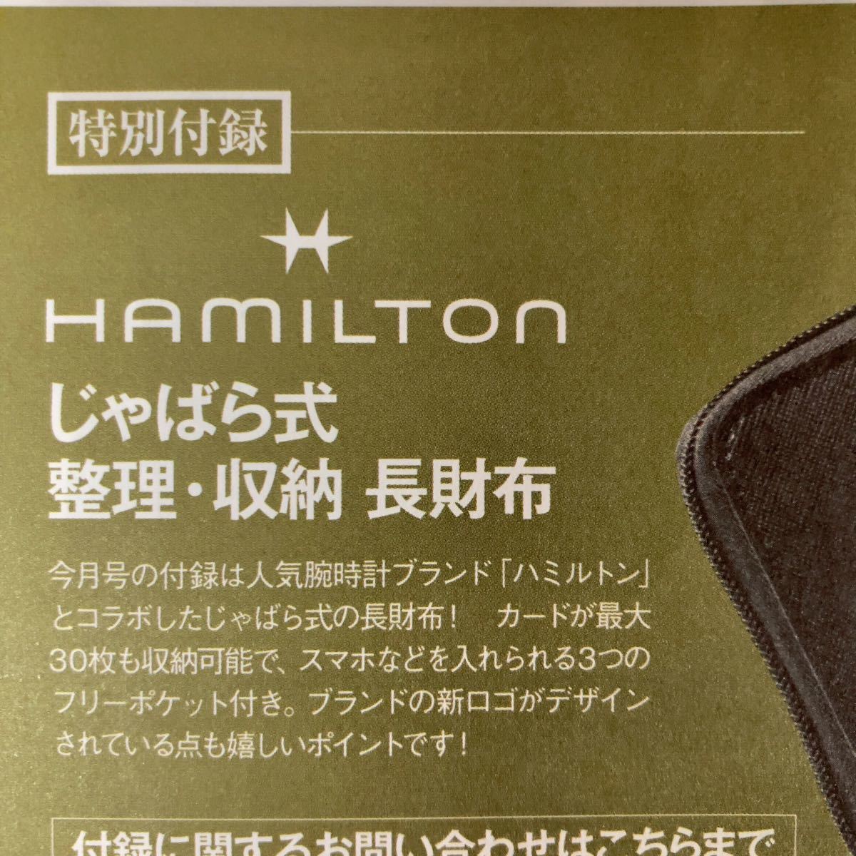 未使用品 ハミルトン じゃばら式 整理・収納 長財布 雑誌付録 - 長財布