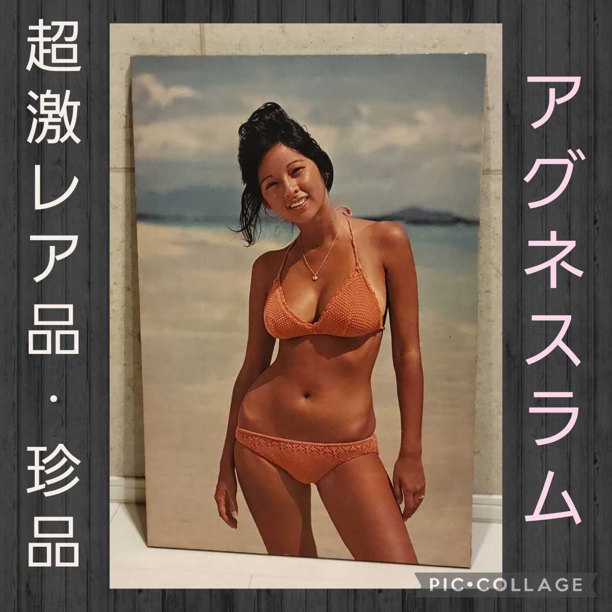 当時物 年代物 超激レア 珍品 アグネスラム ポスターパネル 写真パネル