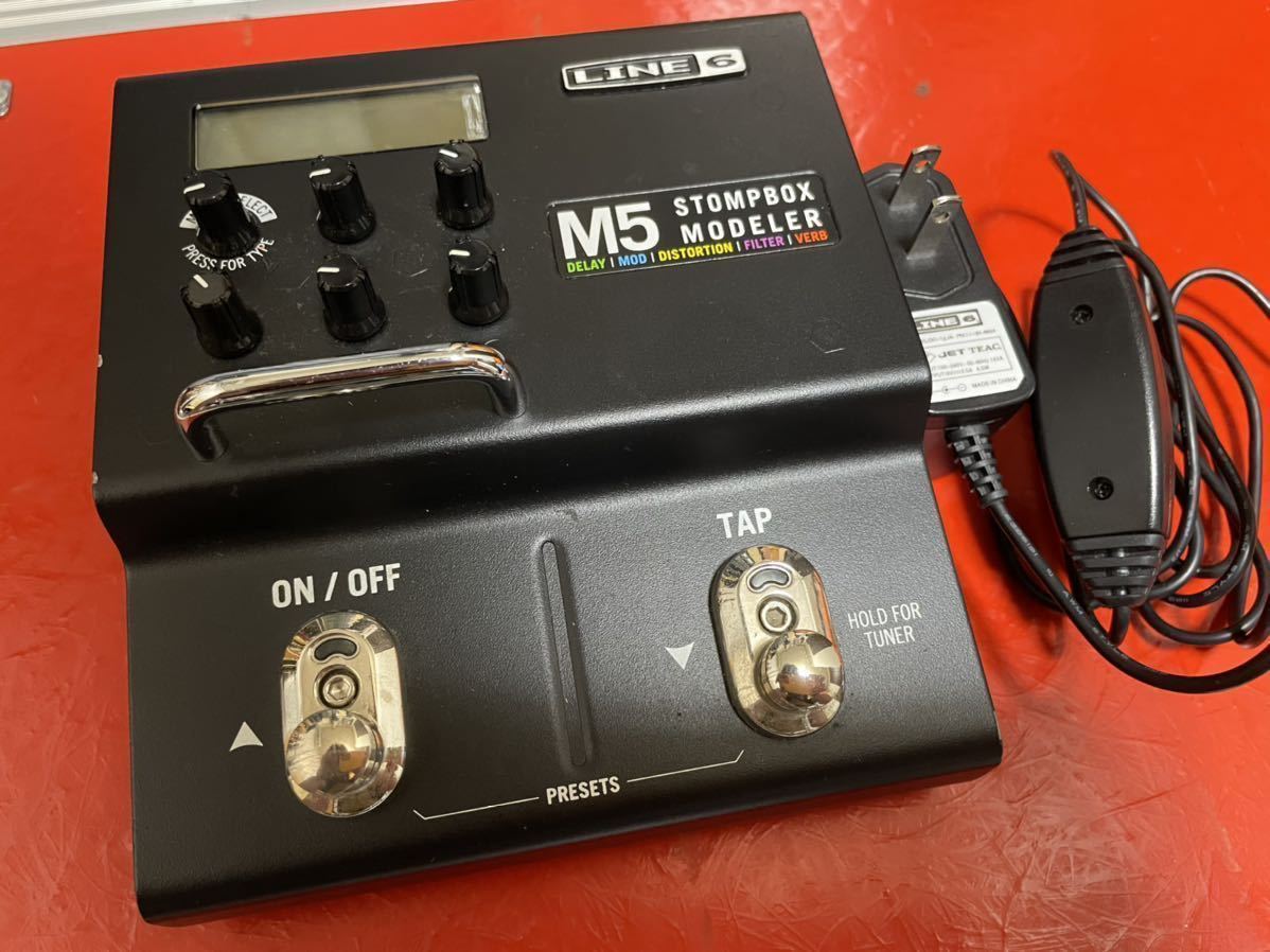 バーゲンで 半ジャンク LINE6 M5 Stompbox Modeler 付属品完備