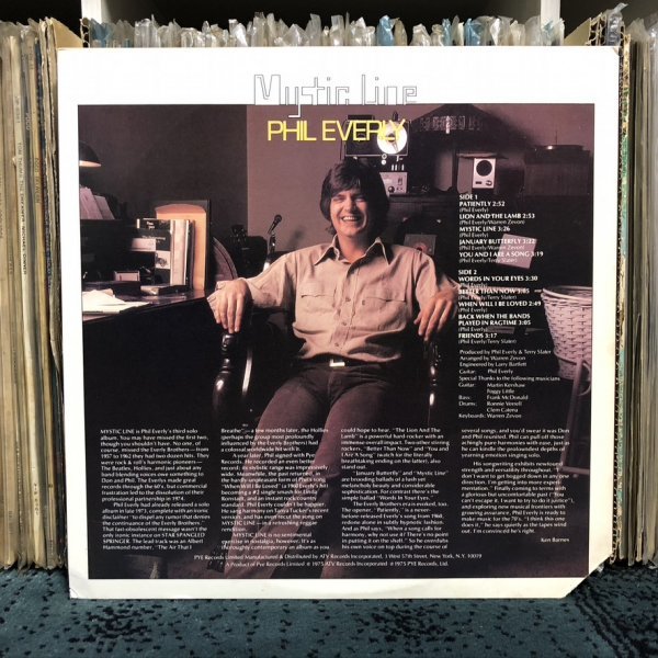 【 '75 米 orig 】LP★Phil Everly - Mystic Line ☆洗浄済み☆_画像2