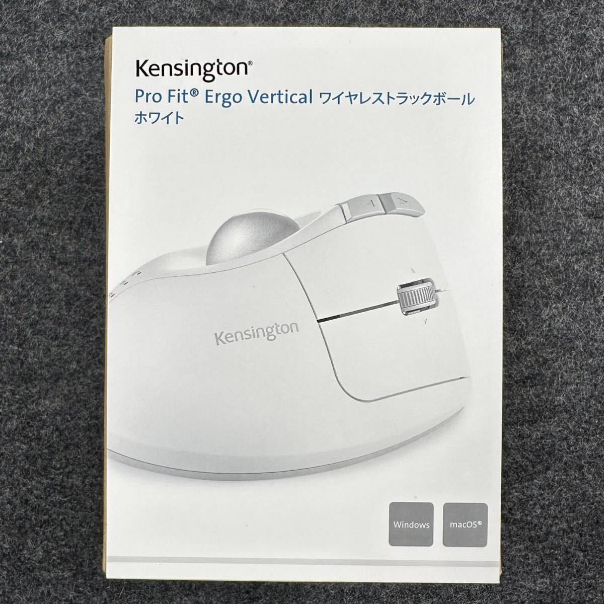 未使用/玉無し】Kensington Pro Fit Ergo Vertical トラックボール