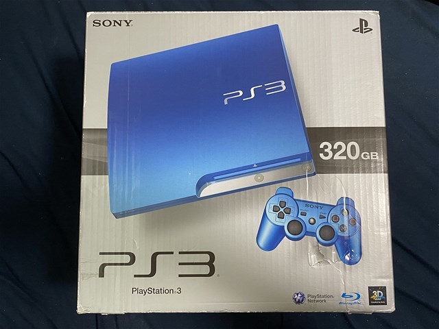 送料無料 美品 SONY PlayStation 3 CECH-3000B SB スプラッシュブルー PS3 500GB_画像1