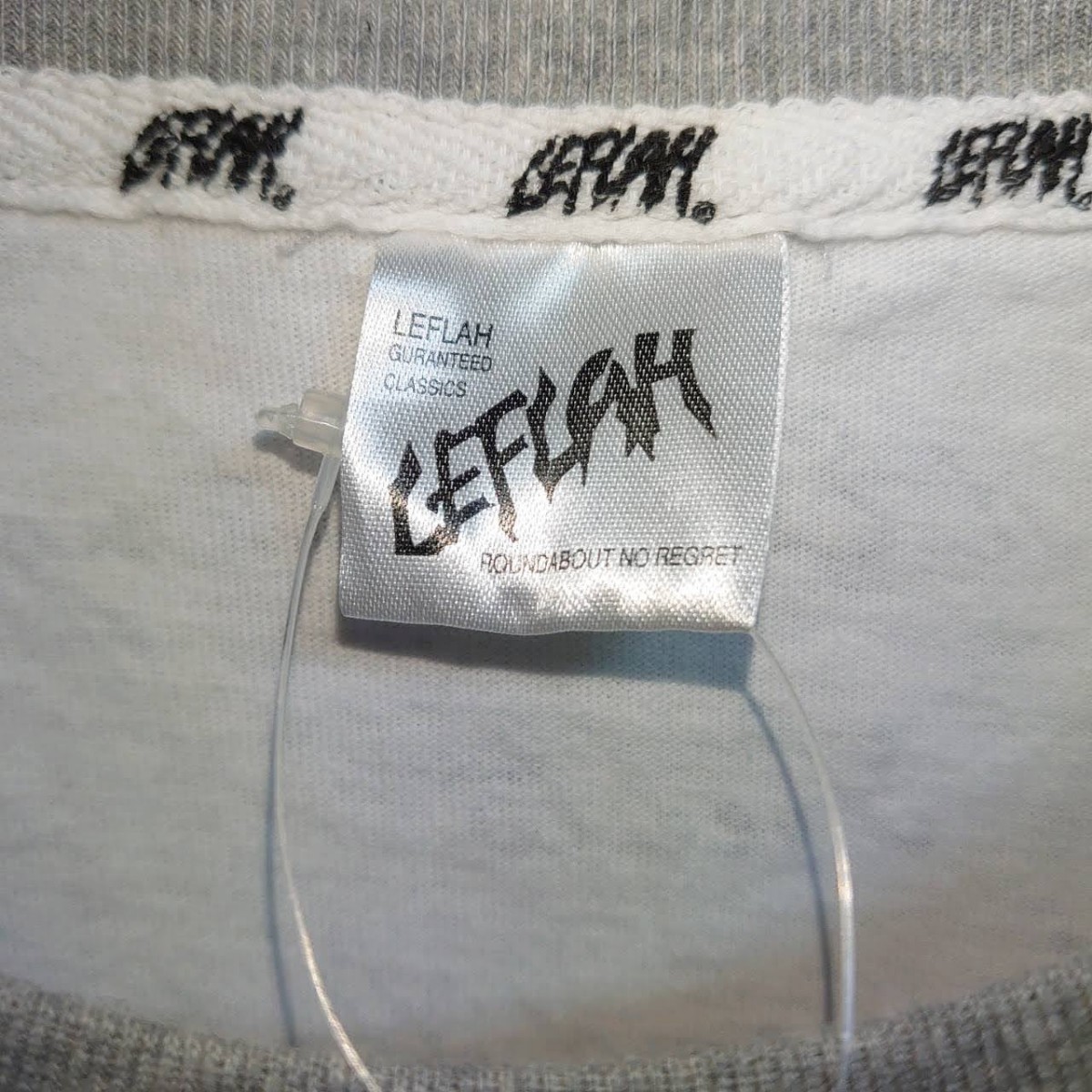 leflah レフラー ビッグプリント スリーブロゴ ロングスリーブ Tシャツ
