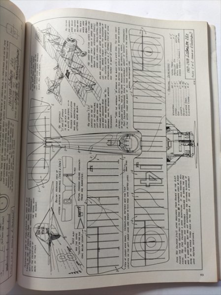 【scalre aircraft drawings】　volume1 world war１　1986年　英語版　戦闘機_画像7