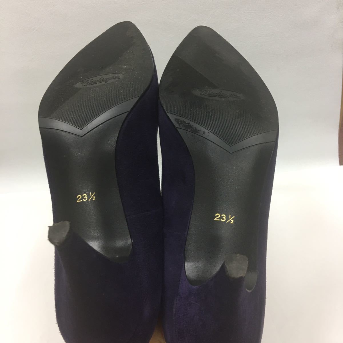 WASHINGTON GINZA TOKYO замша фиолетовый туфли-лодочки 23.5cm женский 