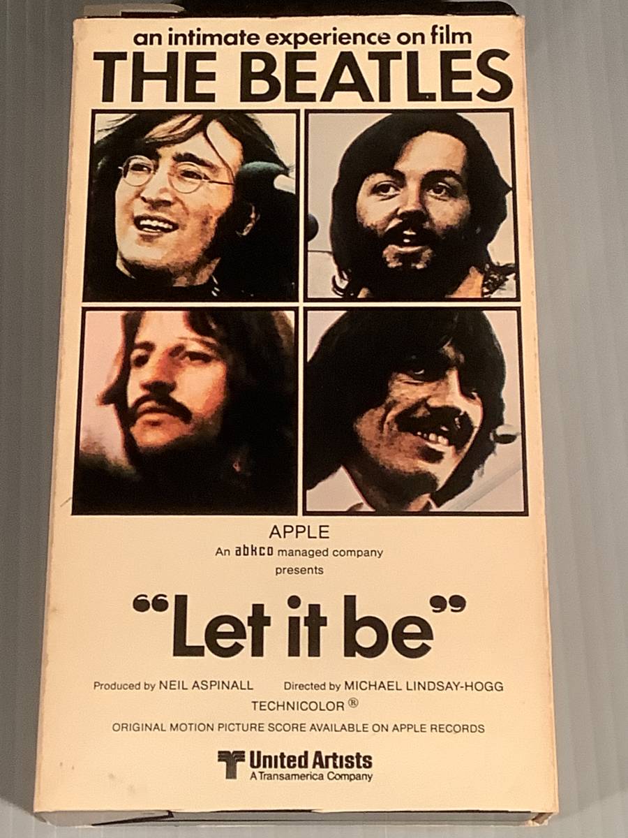 VHSビデオ(輸入版)〓ビートルズ／レット・イット・ビー BEATLES”Let it be”〓良好品！_画像1