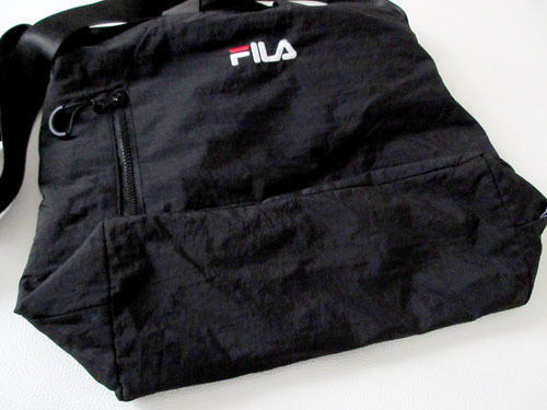 W-1 filler FILA shoulder bag tote bag black 