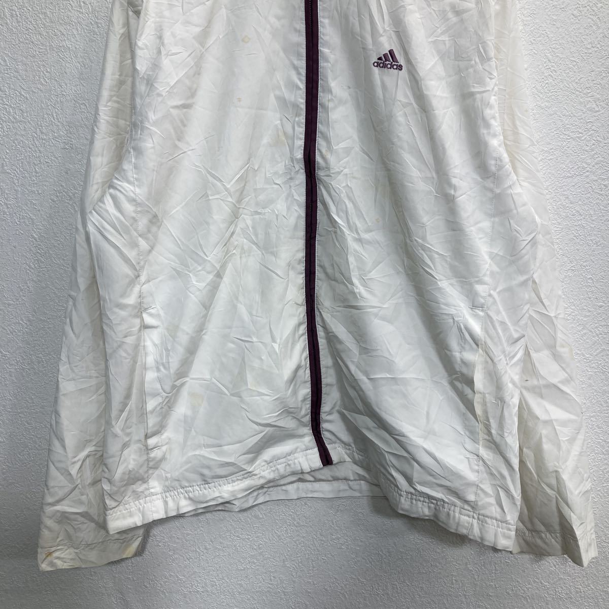 adidas nylon jacket M size Adidas sport white old clothes . America buying up t2210-3391