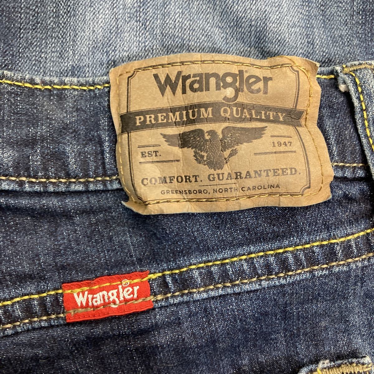 Wrangler デニムパンツ W32 ラングラー インディゴ 古着卸 アメリカ仕入 2210-210_画像7