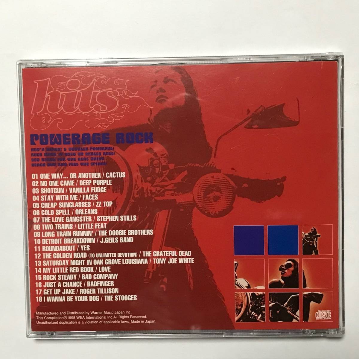 hits POWERAGE ROCK 国内盤 帯付 Cactus,Vanilla Fudge,Bad Company, Iggy&The Stooges,Orleans,Faces,Grateful Dead,Little Feat,Yes_画像2