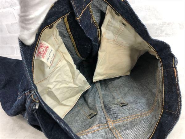 EVISU エヴィス Lot.2001 デニムパンツ ジーンズ カモメペイント 紅白