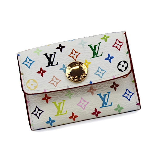 美品 ルイヴィトン LOUIS VUTTO モノグラム マルチ ホワイト 白 カード