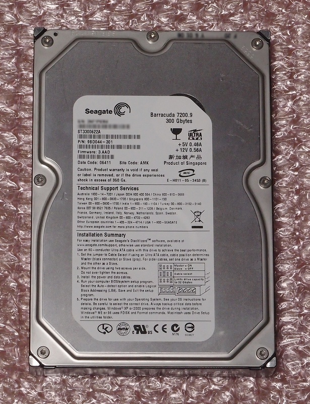 Seagate ST3300622A Barracuda 7200.9 300GB_画像1