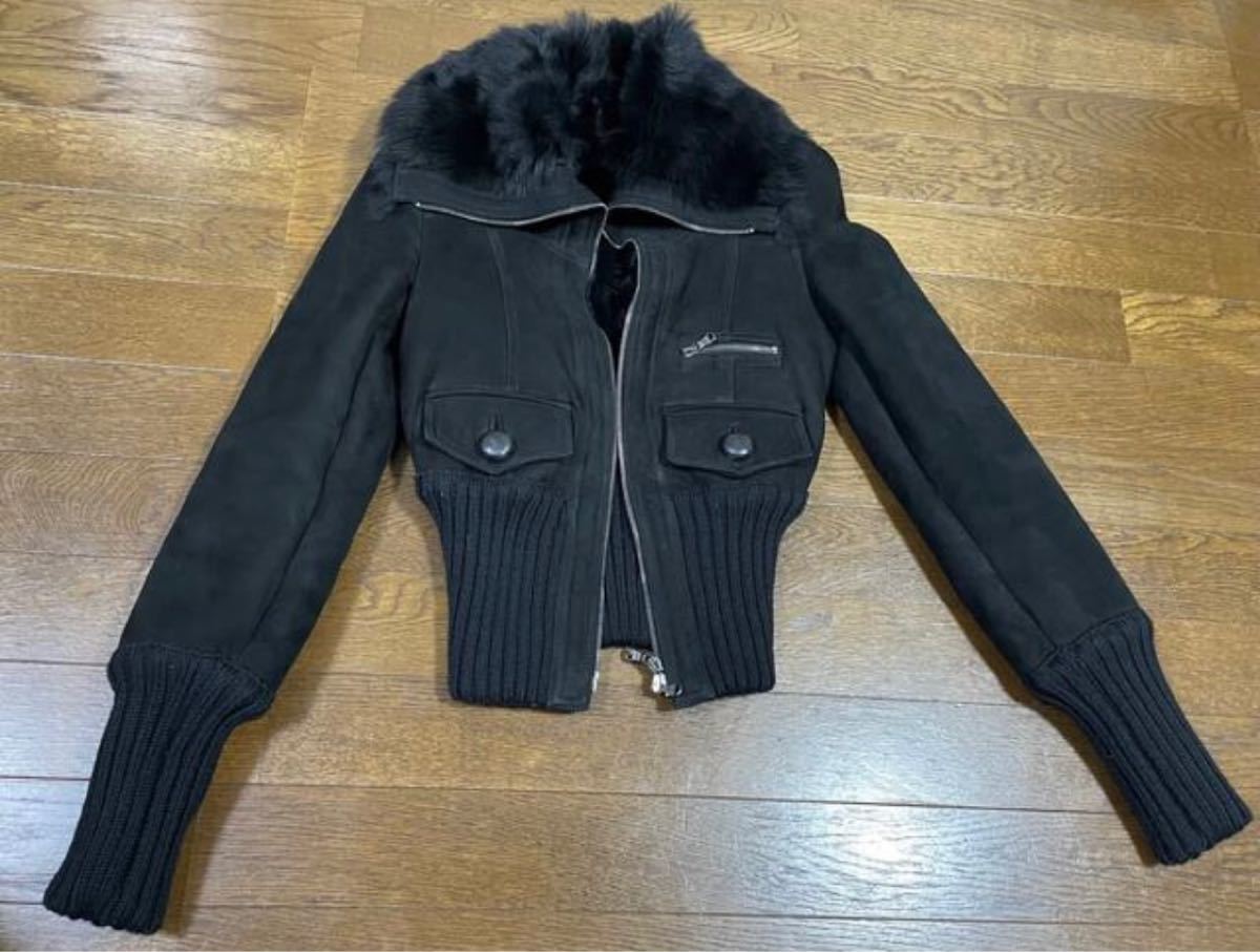 PATRIZIA PEPE パトリツィアぺぺ 本革ムートンコート