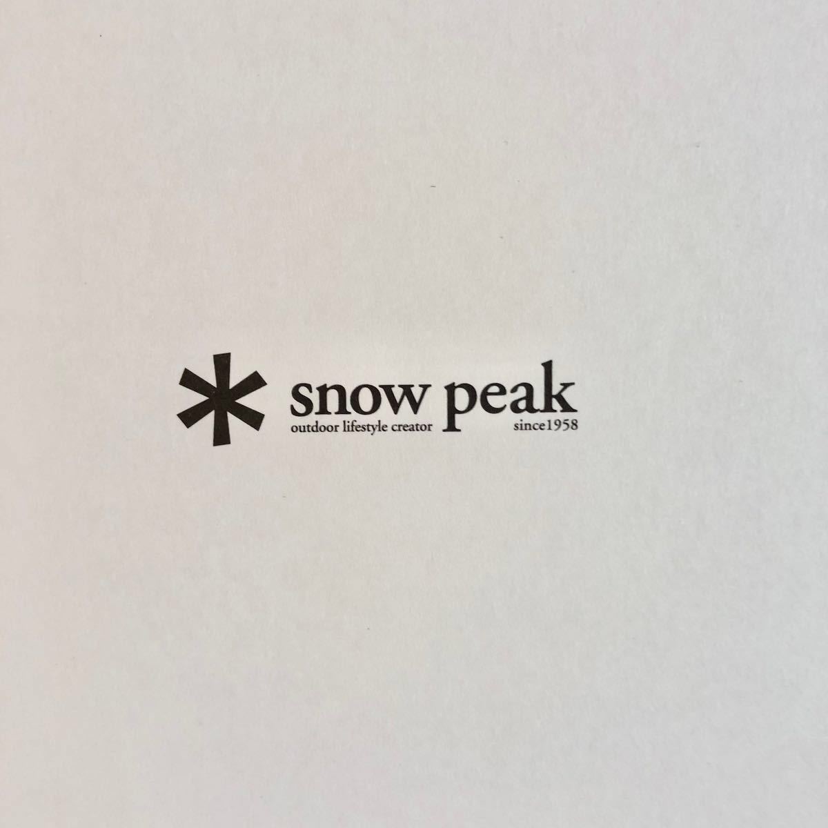 snow peak スノーピーク カタログ 2022