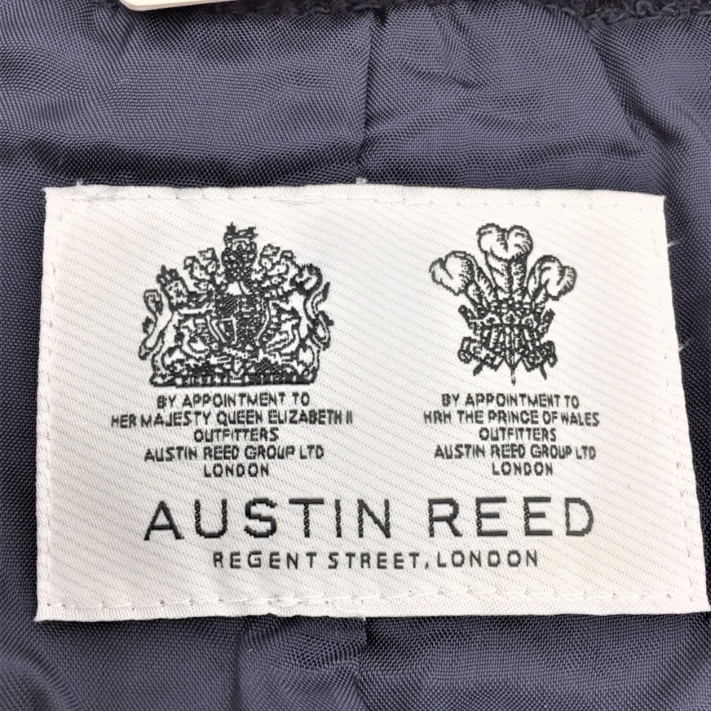 Austin Reed オースチンリード テーラードジャケット AUSTIN REED ノーカラージャケット ネイビー ツィード 38 1575-31402 未使用品