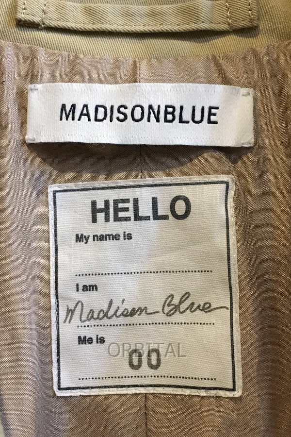 二子玉)MADISONBLUE マディソンブルー ステンカラーオーバーコート 定価159,500円　ベージュ コットン MB184-2020 レディース 00_画像6