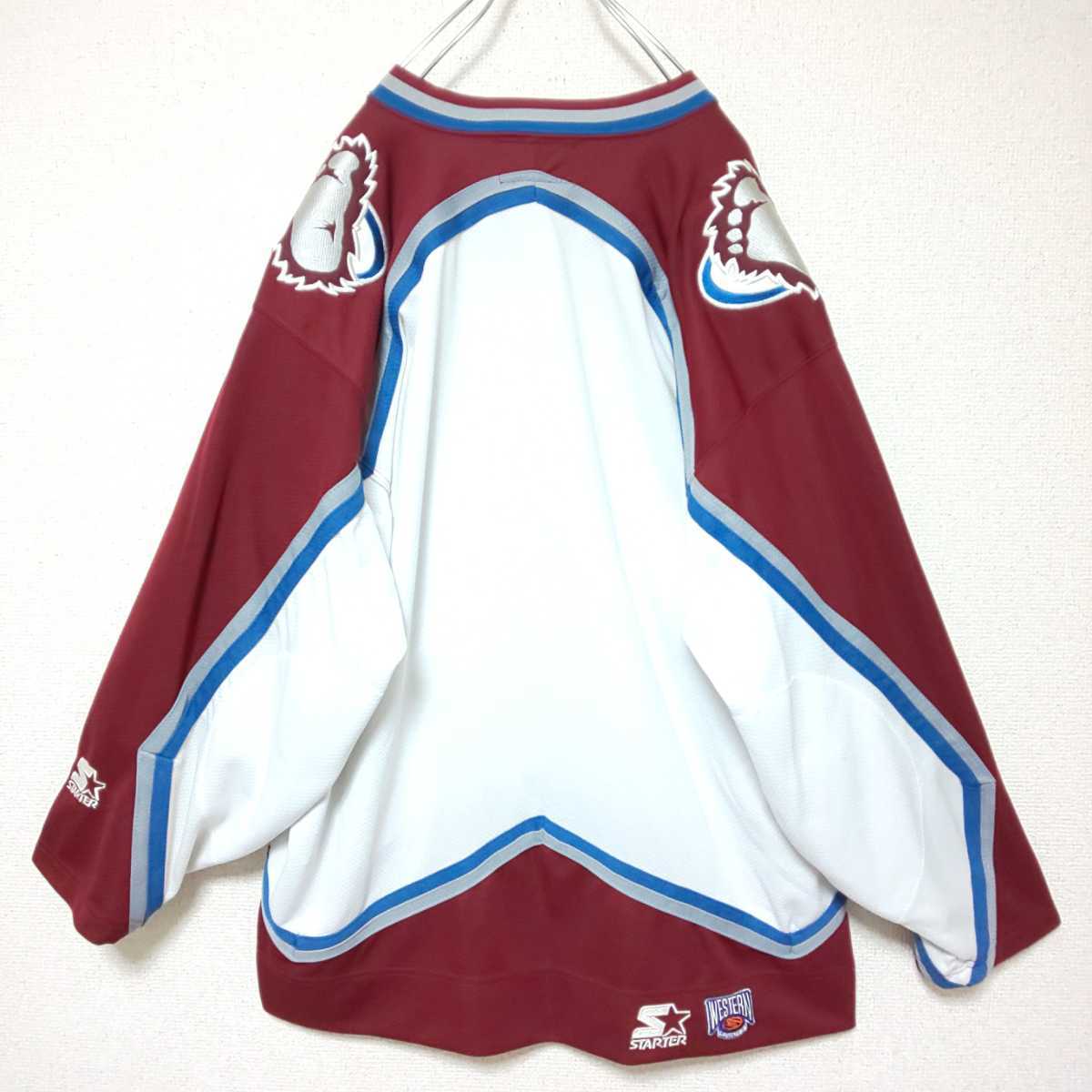 極美品】STARTER NHL Colorado Avalanche スターター アバランチ 極美品】STARTER NHL Colorado Avalanche スターター アバランチ