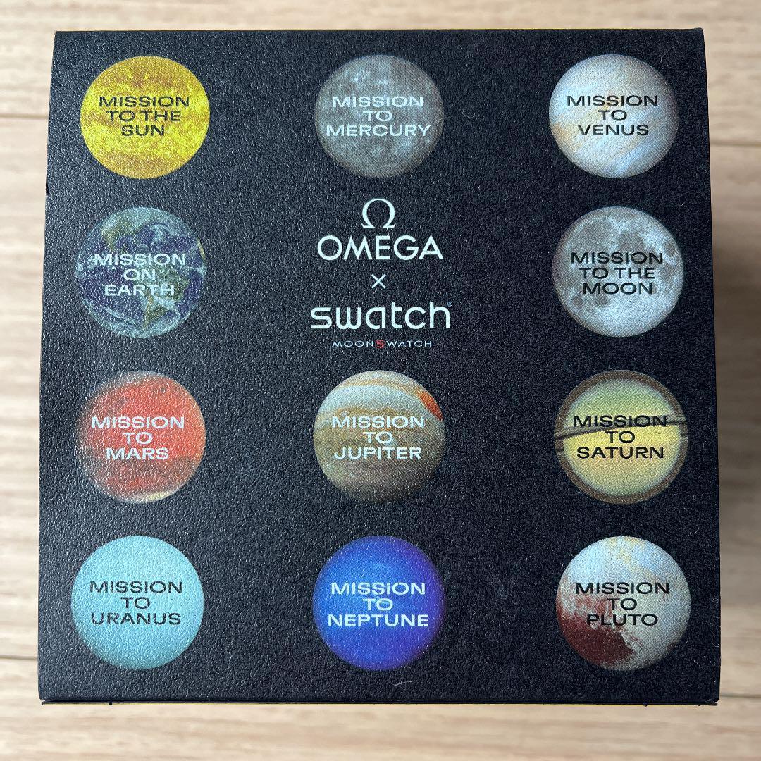 新品未使用】 正規品 Swatch Omega Bioceramic Moonswatch Mission to