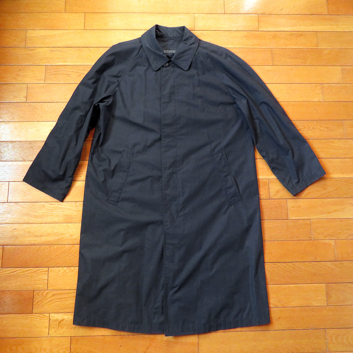 CLIFFORD クリフォード ステンカラーコート ダークネイビー ★ Size M ★ メンズ アウター 薄手 多少汚れあり_画像1