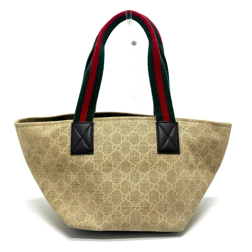 GUCCI グッチ 374433 GG シェリーライン ランチトート トートバッグ GGキャンバス ベージュ レディース【中古】_画像2