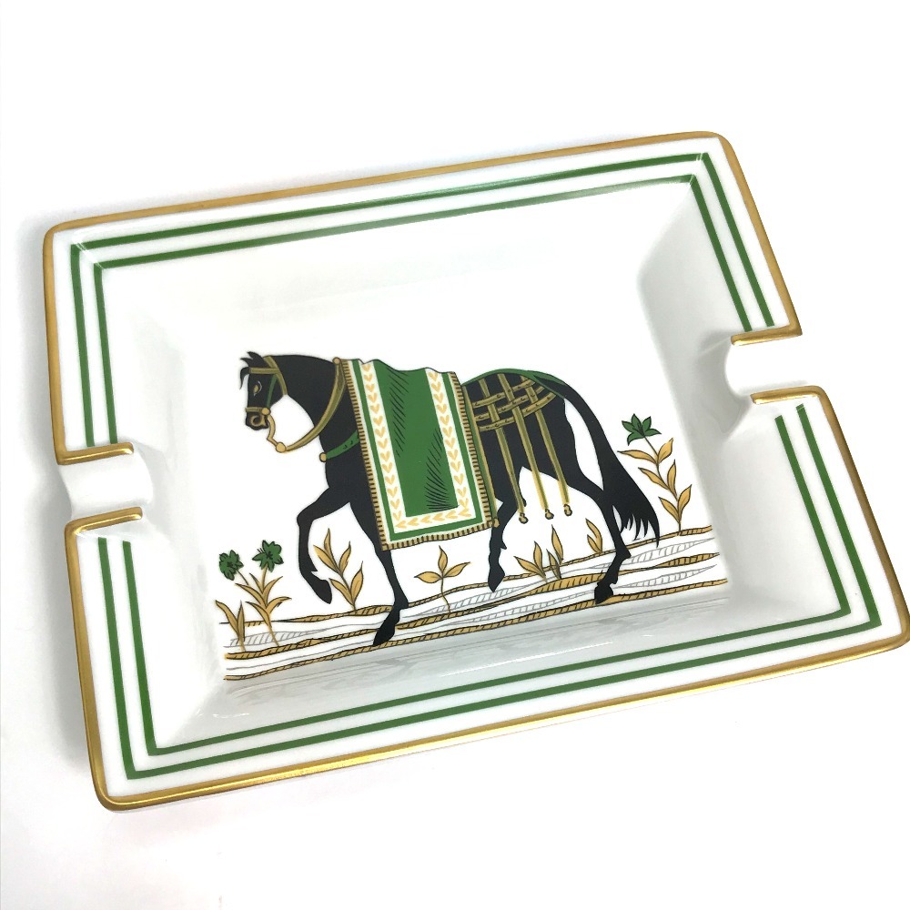 HERMES エルメス シュバル 馬モチーフ アッシュトレイ 灰皿 陶器