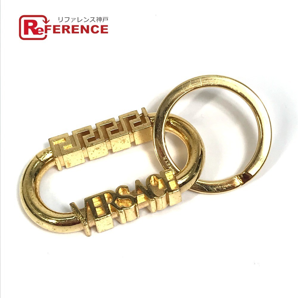 VERSACE Versace g Recaro go key chain small articles key holder metal Gold lady's [ used ]