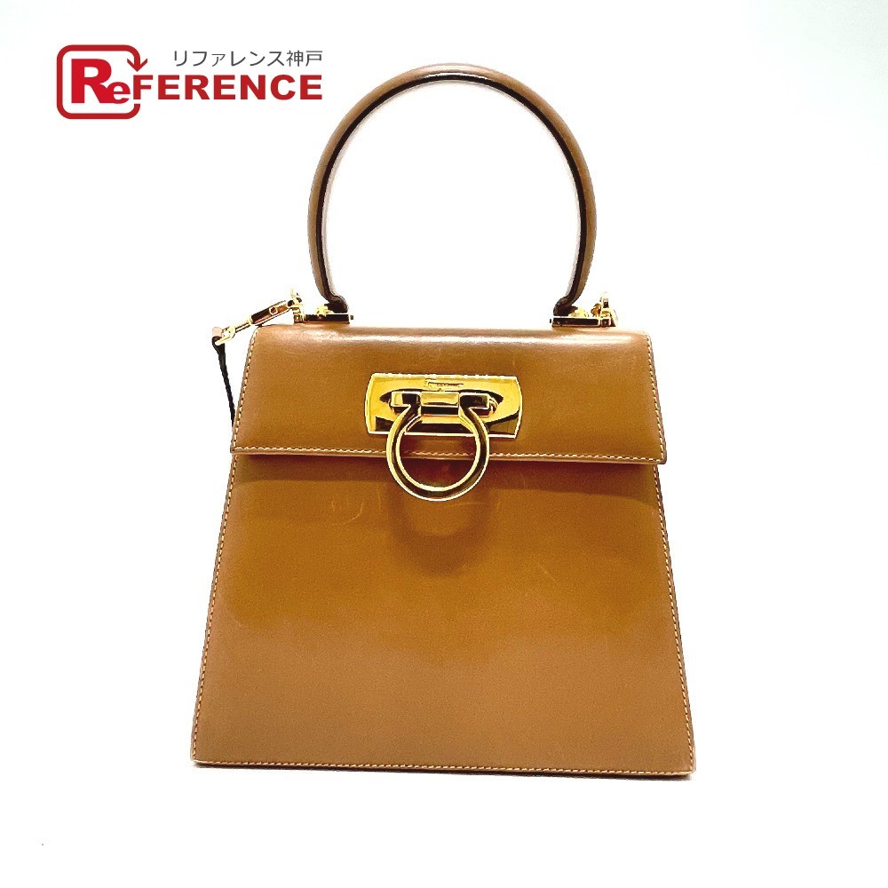 日本製 Salvatore Ferragamo レディース【中古】 ブラウン レザー