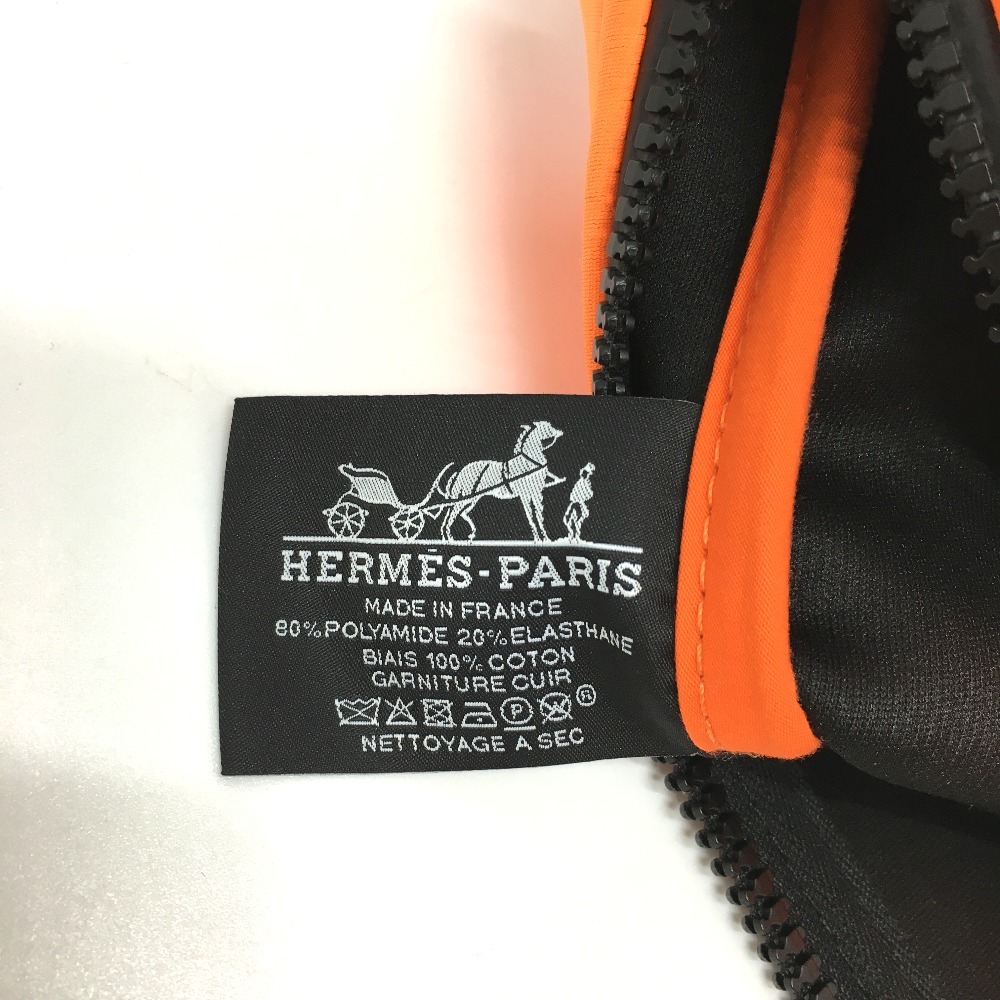 HERMES エルメス 小物入れ トゥルース フラット MM ネオバン/ポーチ クラッチバッグ ポリアミド オレンジ レディース【中古】_画像9