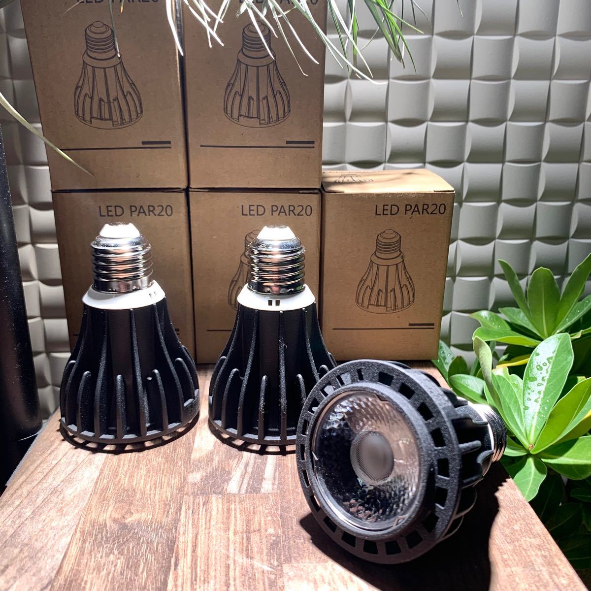植物育成GrowLight 6000K COBLED 3個 ライトクリップ3個