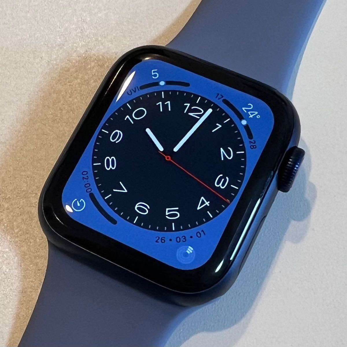 Apple Watch 44mm Cellular ブルーアルミ