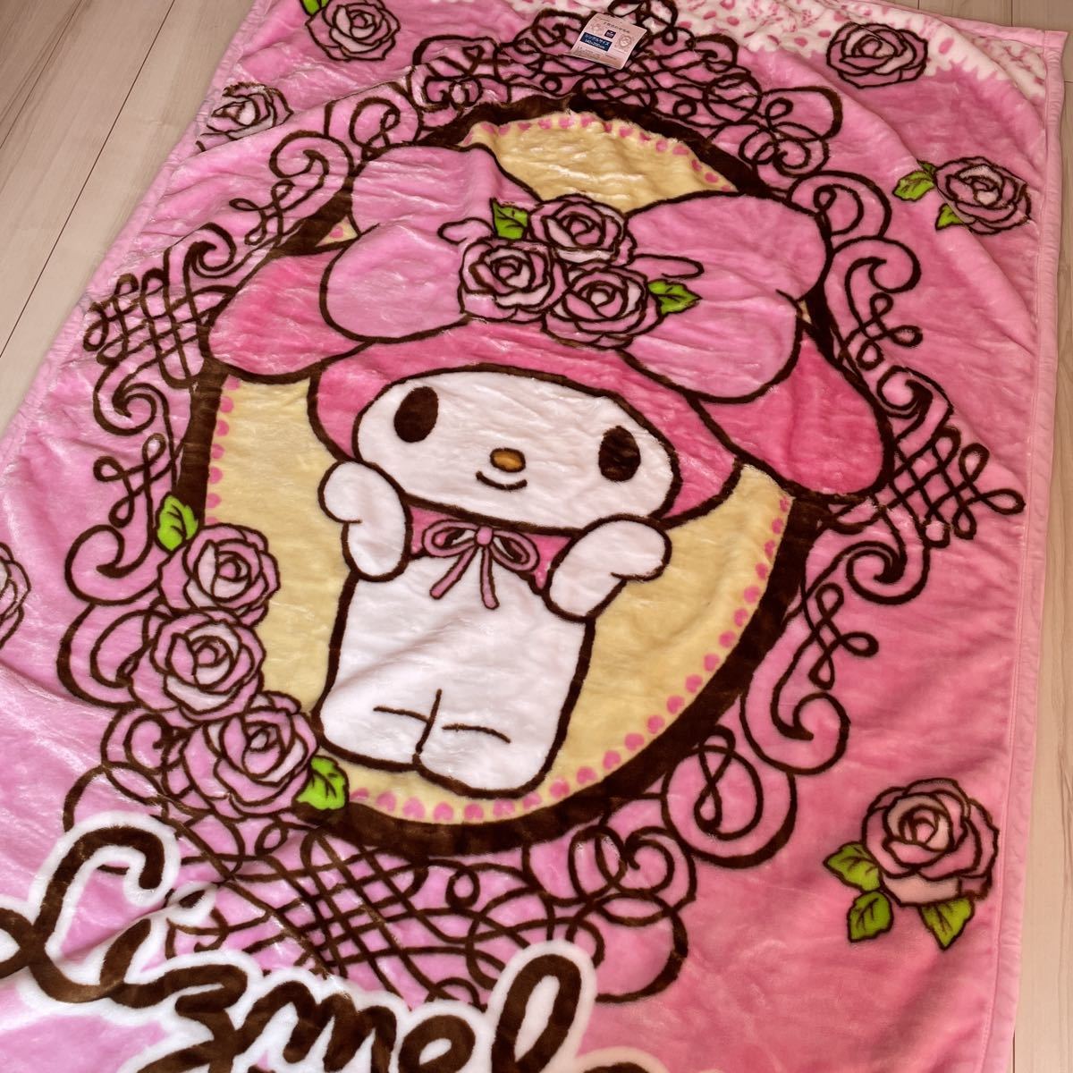  new goods * tag attaching * rare *lizmero*2 sheets join blanket * single size * blanket * my mero* Sanrio * futon * pink * rose 