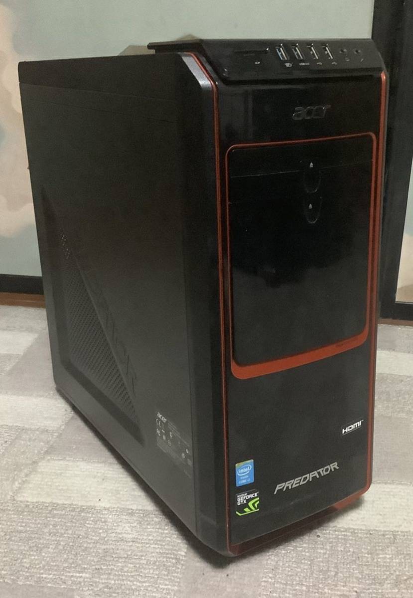 ゲーミングパソコン Core i7 4770 8GB 1TB GTX760 DVD Windows10 Home