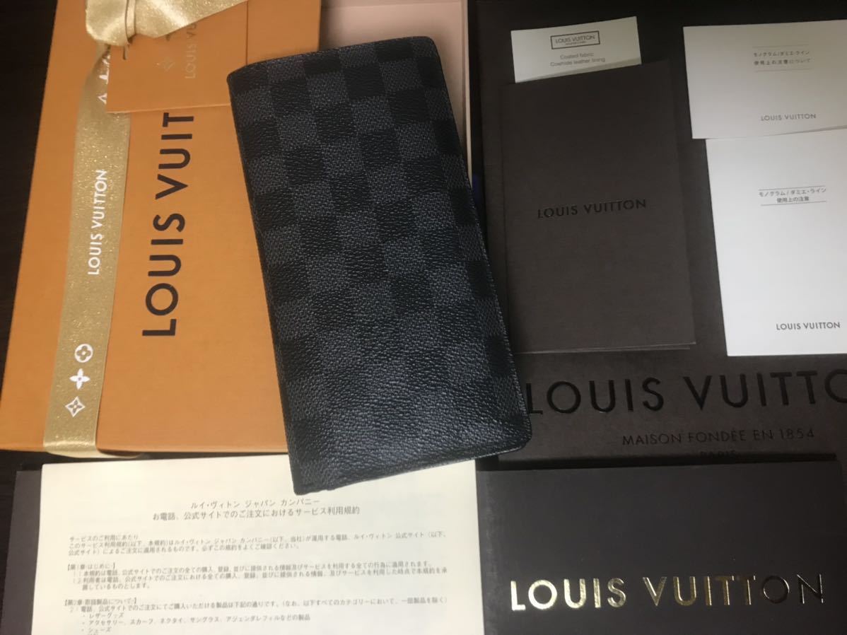 美品！本物保証！LOUIS VUITTONルイヴィトンダミエ グラフィット長財布_画像1