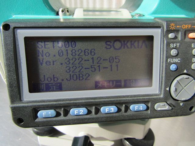 SOKKIA ソキア トータルステーション SET500S SET 500S 校正2021年7月