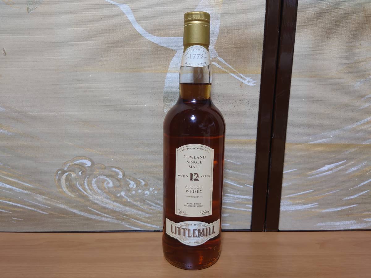 ■即決■希少 蒸溜所 閉鎖 リトルミル 12 ローランド ウイスキー 700ml 40 % 未開栓 検索 リンリスゴー 終売品 古酒 レアモルト スコッチ