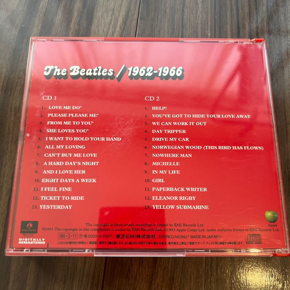 ビートルズ ベストアルバム CD2枚組　THE BEATLES