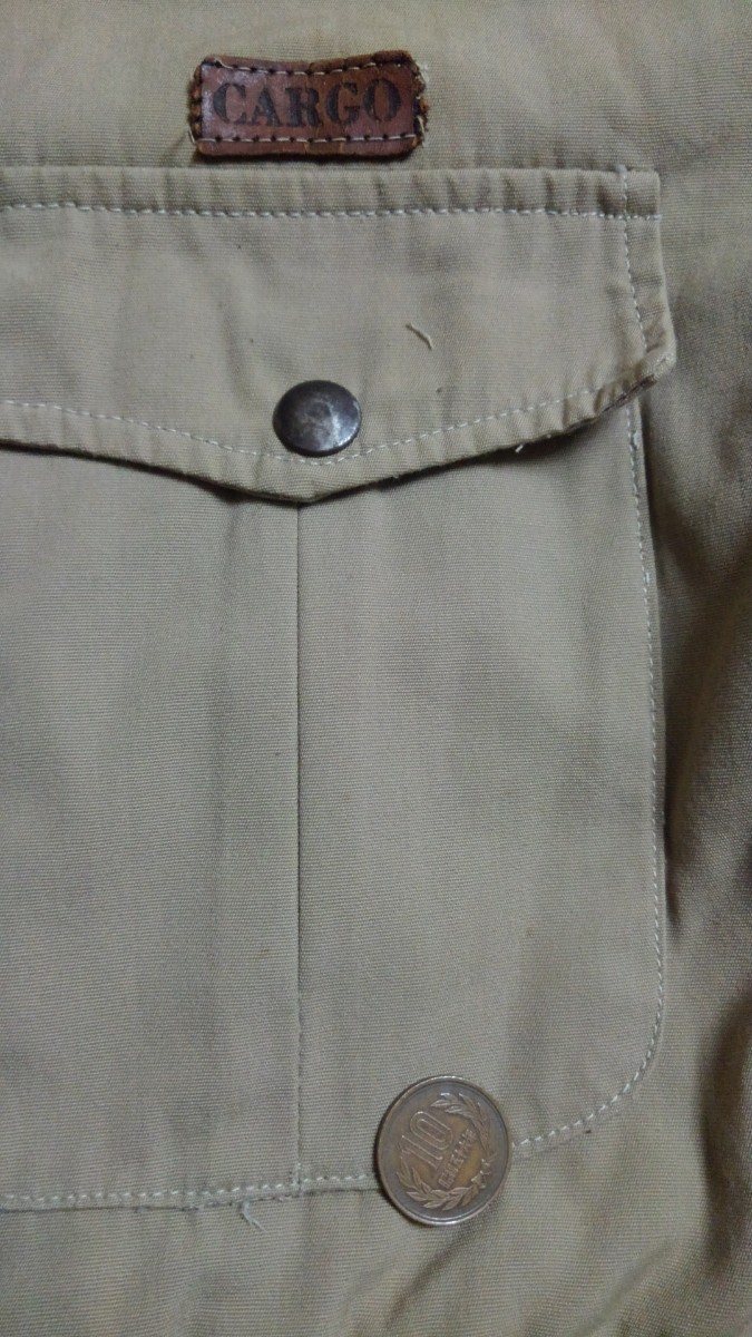 70s　USA製　ロクヨンクロス　中綿入りジャケット　TALONジップ