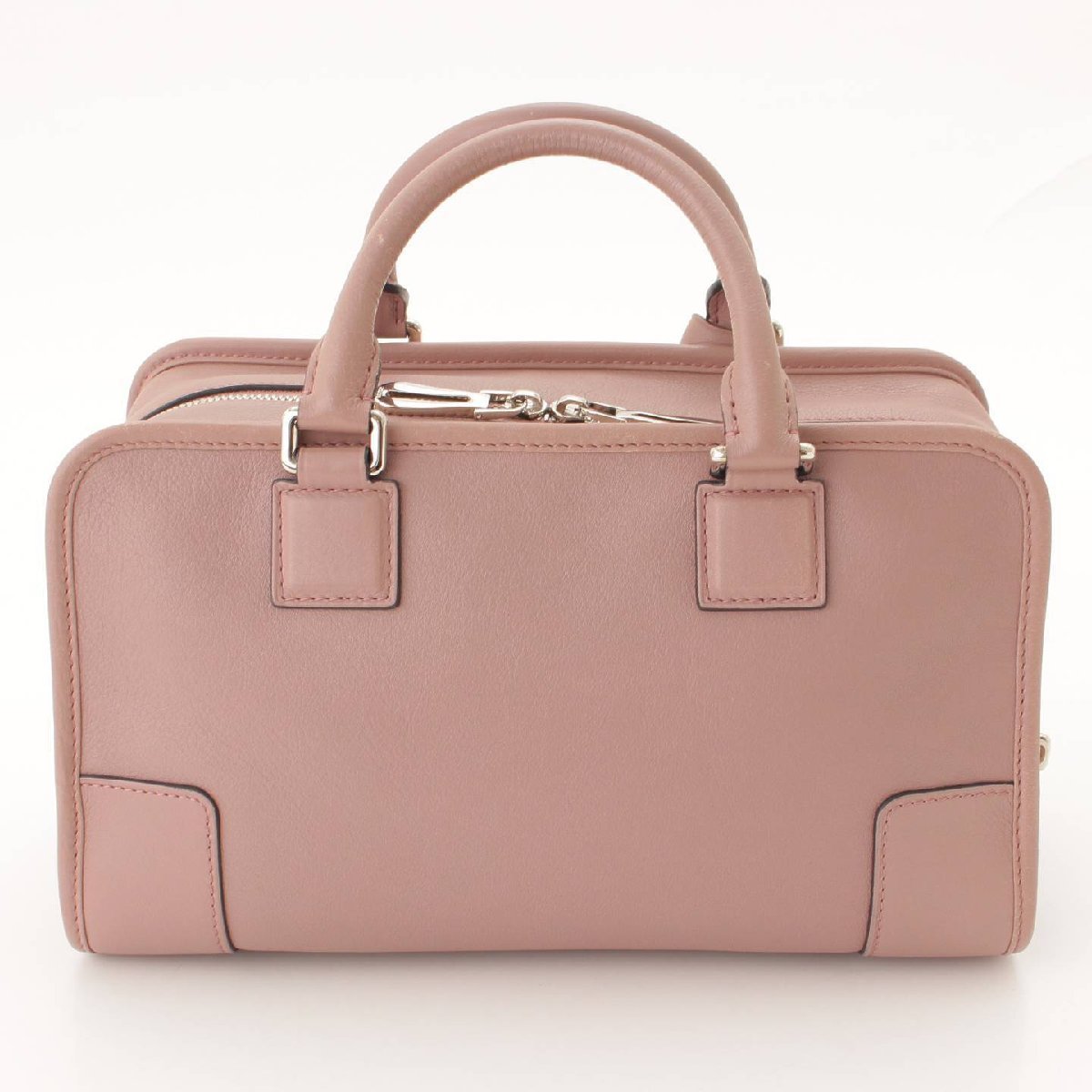 【ロエベ】Loewe アマソナ28 パドロック付き レザー ハンドバッグ 28 352.07.A03 ピンク 【中古】【正規品保証】166309_画像4